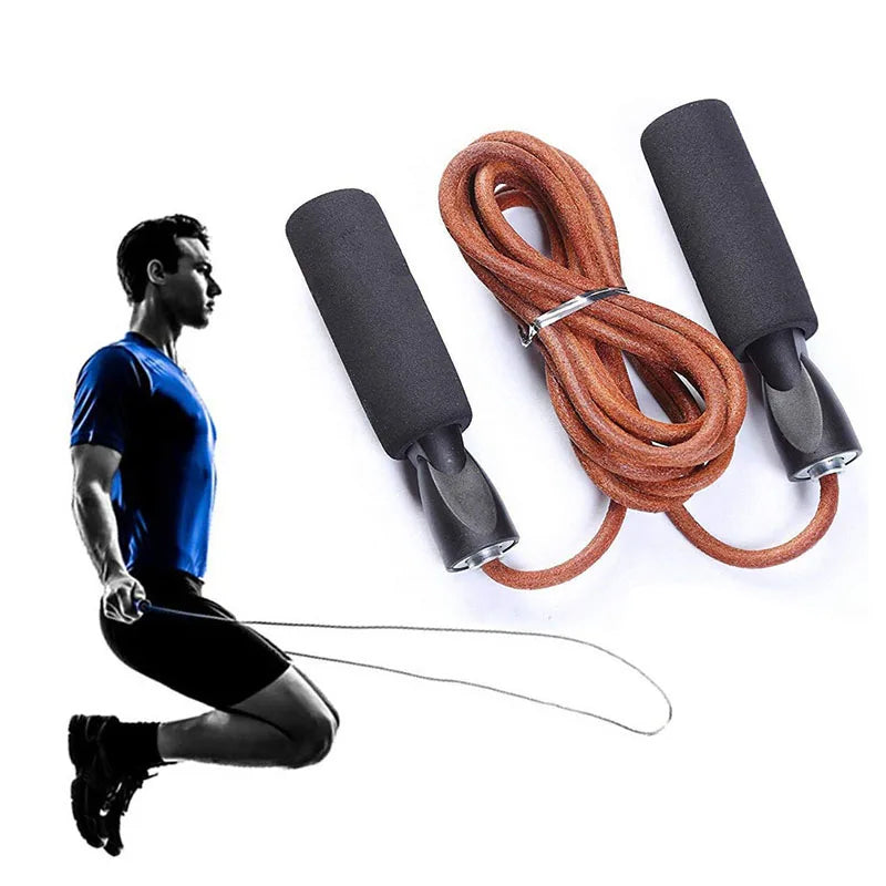 Adjustable Leather Jump Rope