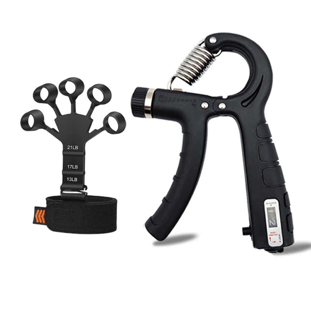 Adjustable Hand Grip Strengthener - Complete Training Kit