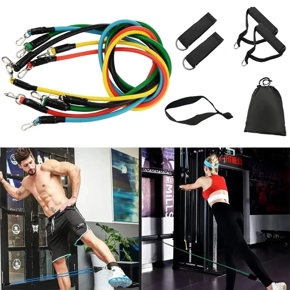 11-Piece Resistance Bands Set
