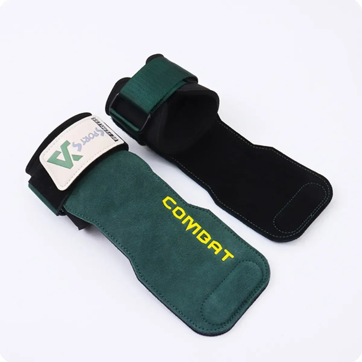 Professional Cowhide Gym Gloves - Anti-Slip Grip Pads